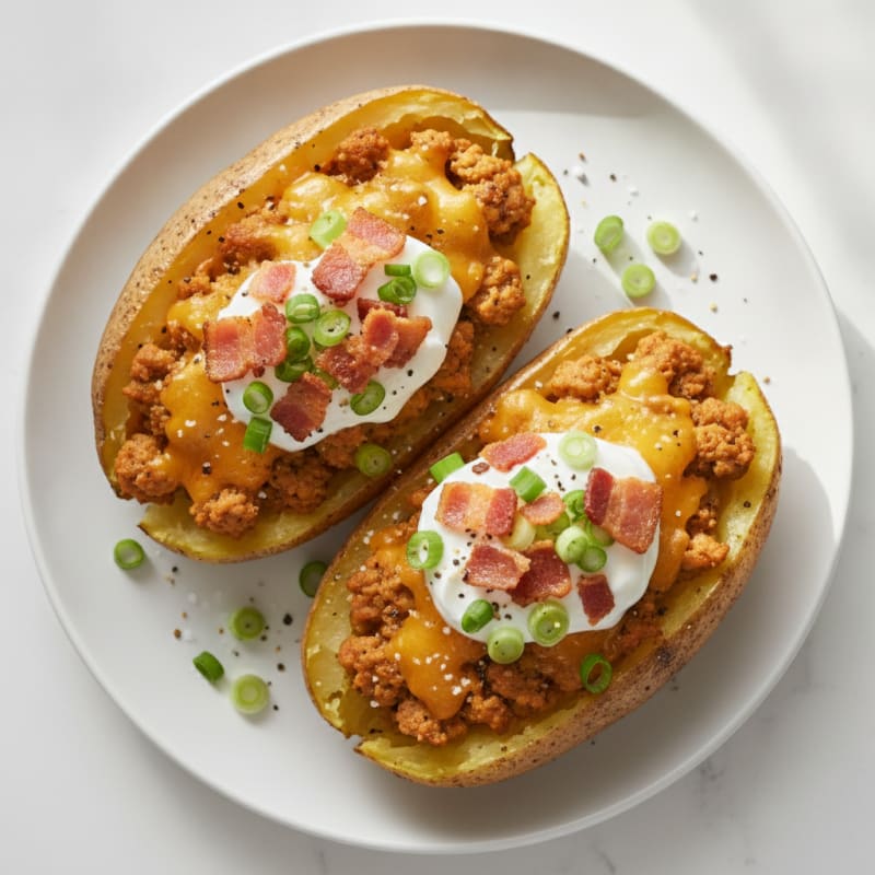 Bacon Cheddar Stuffed Potatoes