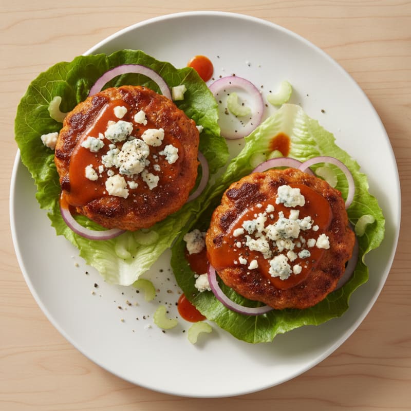 Buffalo Blue Cheese Burgers