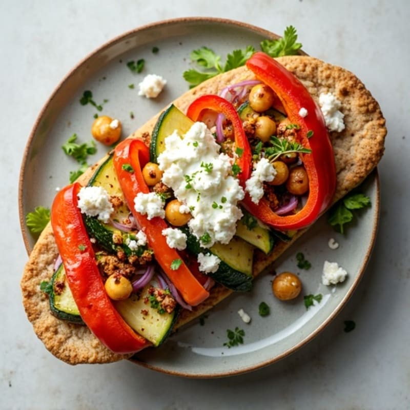 Rustic Roasted Veggie Flatbread
