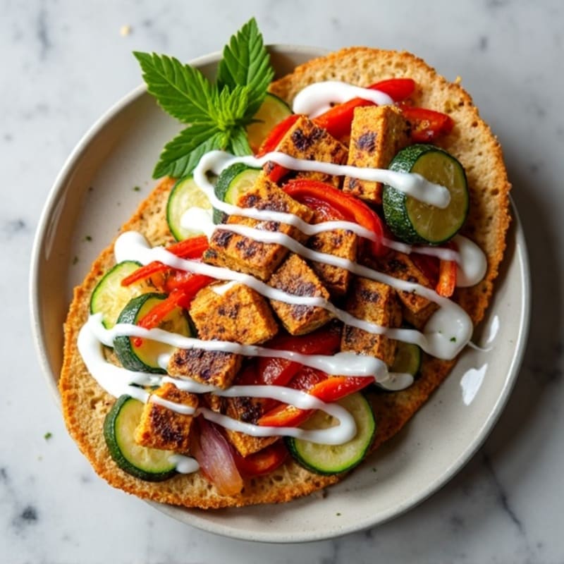 Crispy Roasted Vegetable Flatbread