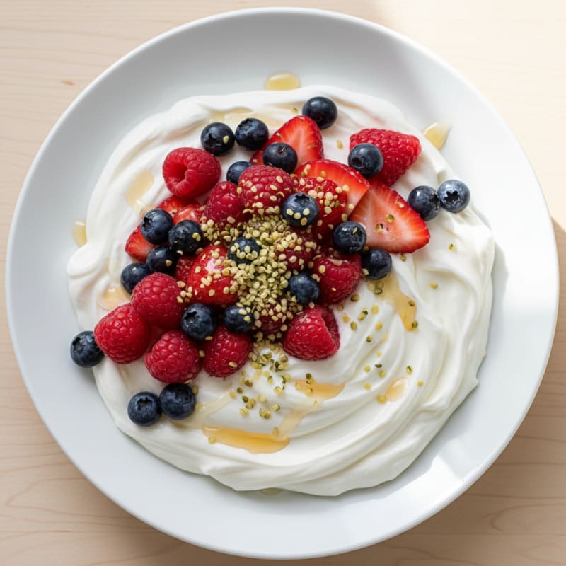 Creamy Greek Yogurt Protein Bowl with Mixed Berries