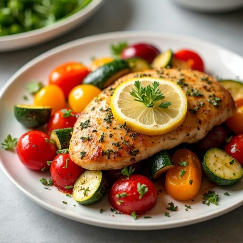 Sheet Pan Lemon-Herb Chicken with Roasted Vegetables