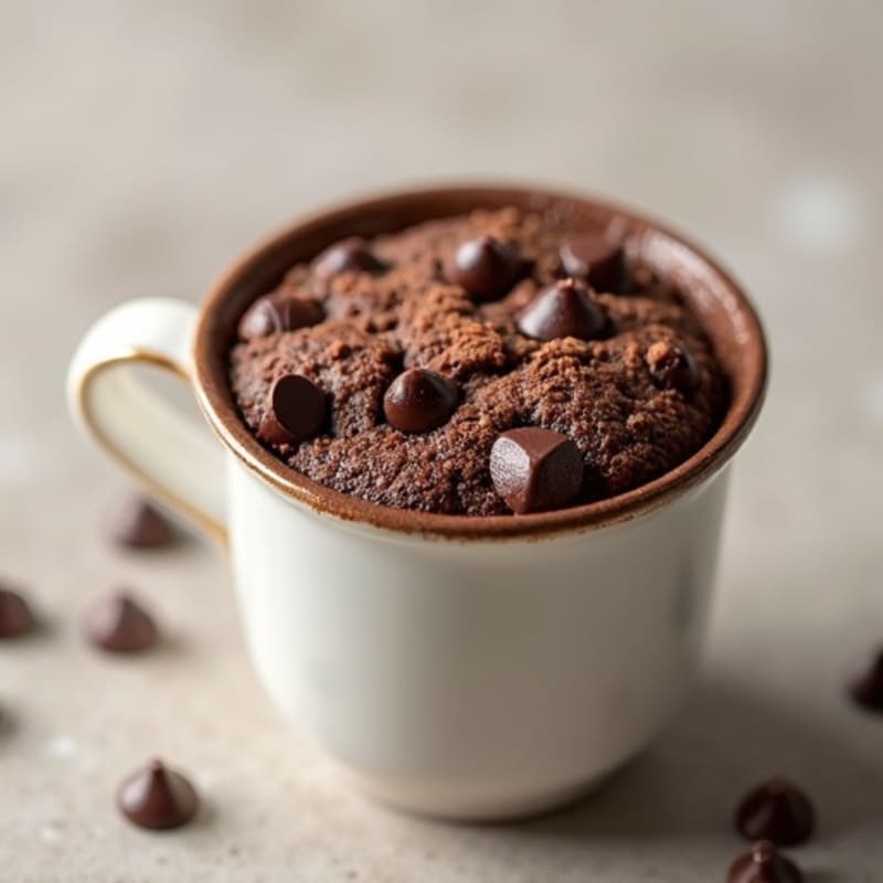 Protein-Rich Dark Chocolate Mug Cake