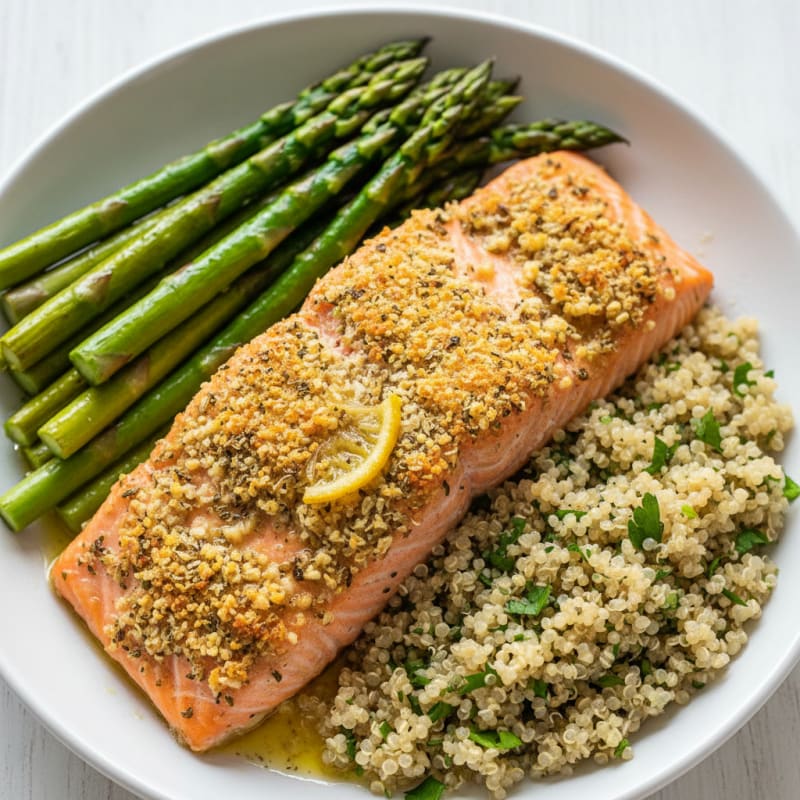 Zesty Lemon Herb Baked Salmon