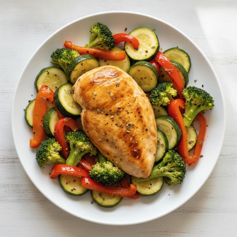 Lemon Herb Roasted Chicken and Veggies