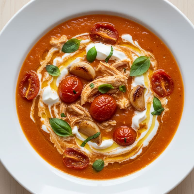 Roasted Tomato Basil Soup