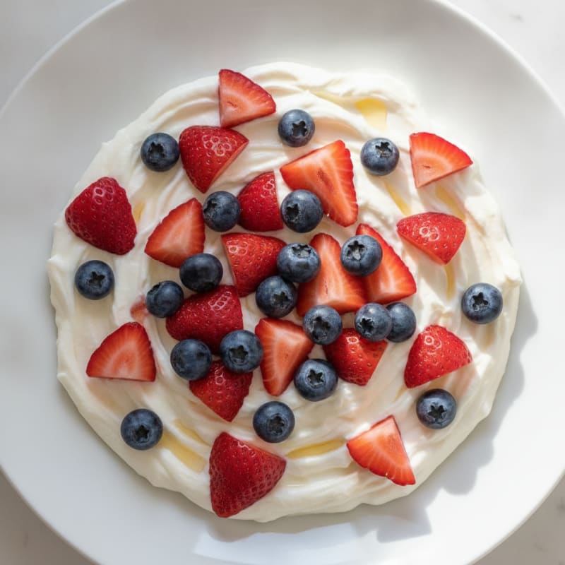 Silky Vanilla Protein Yogurt with Berries