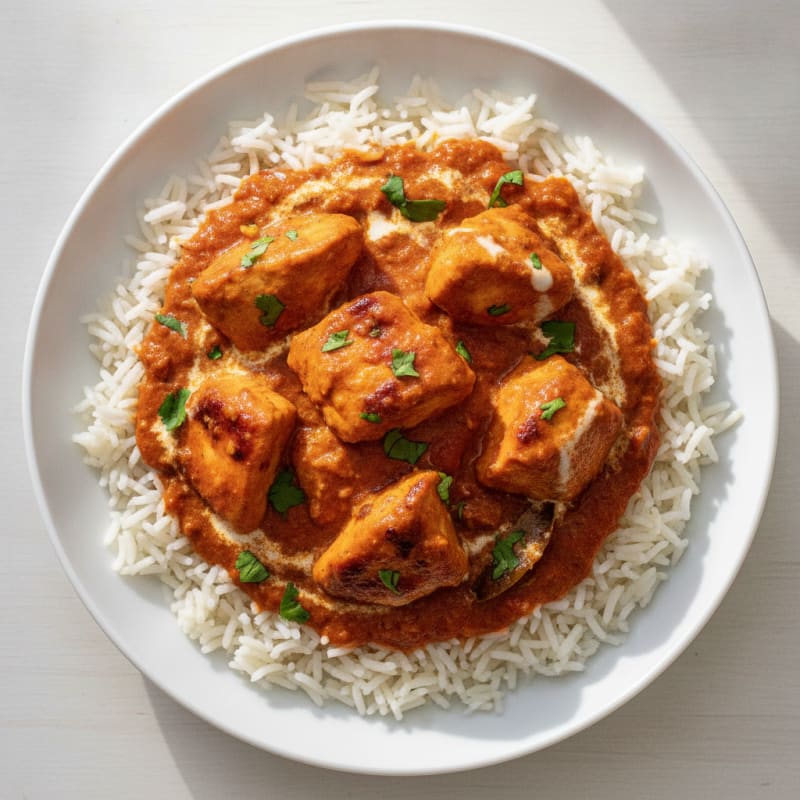 Spiced Butter Chicken with Basmati Rice