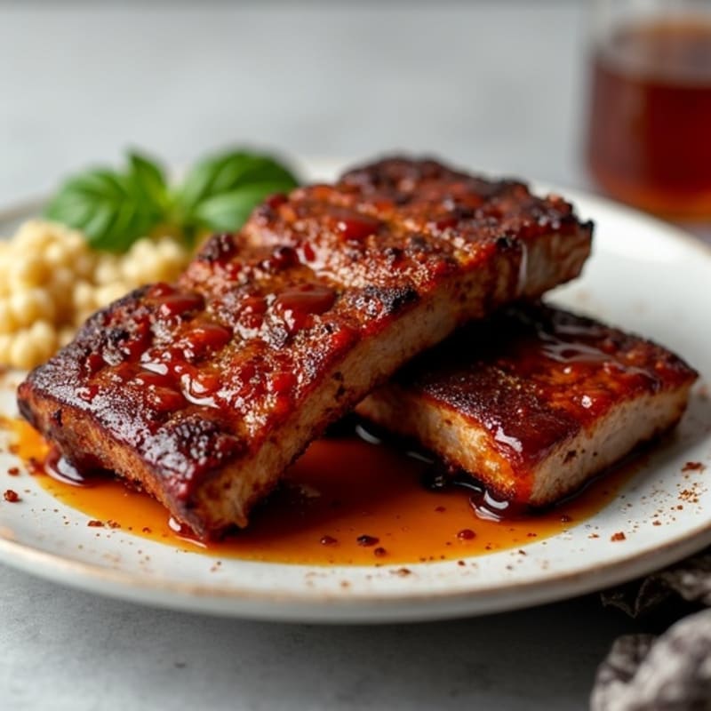 Roasted Baby Back Ribs with Healthy Sticky BBQ Glaze