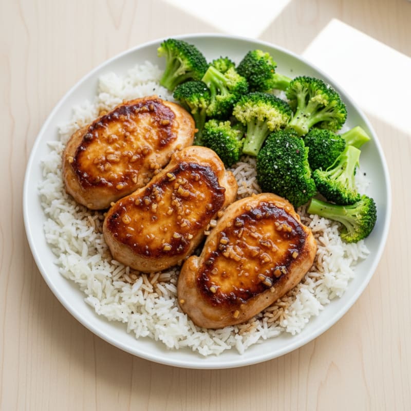 Crispy Teriyaki Glazed Chicken Thighs