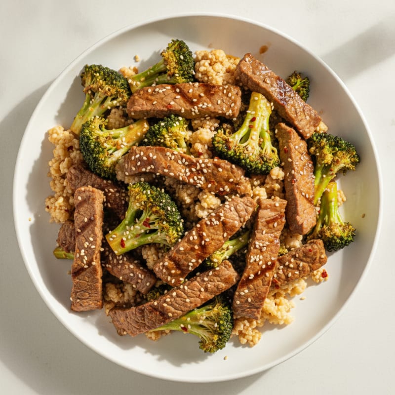 Sesame Beef & Broccoli Stir-Fry