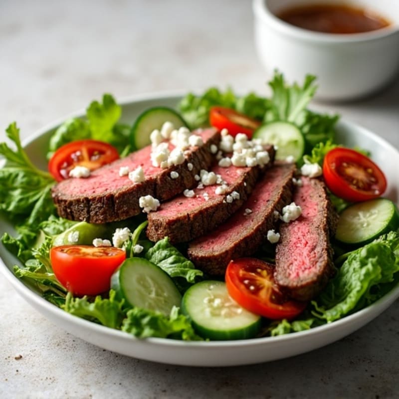 Grilled Steak Salad with Mixed Greens