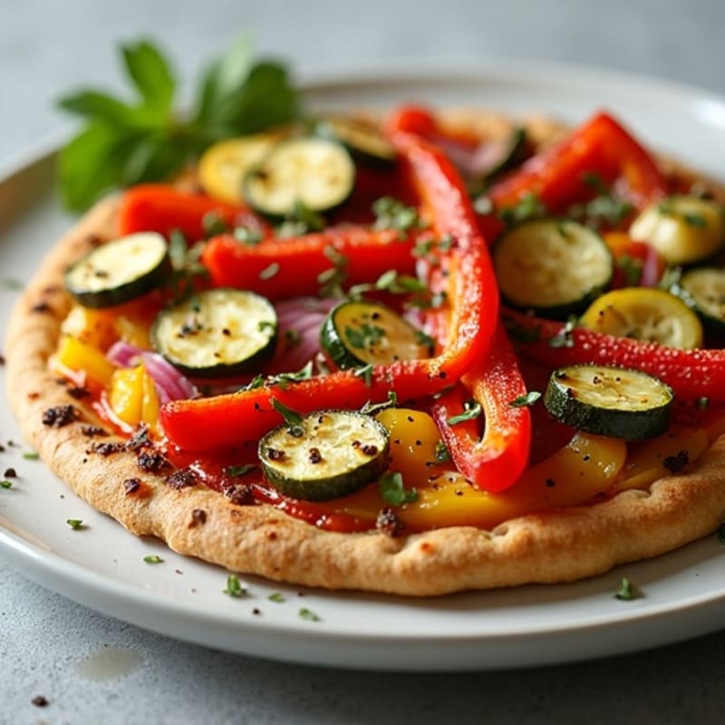 Crispy Roasted Vegetable Flatbread