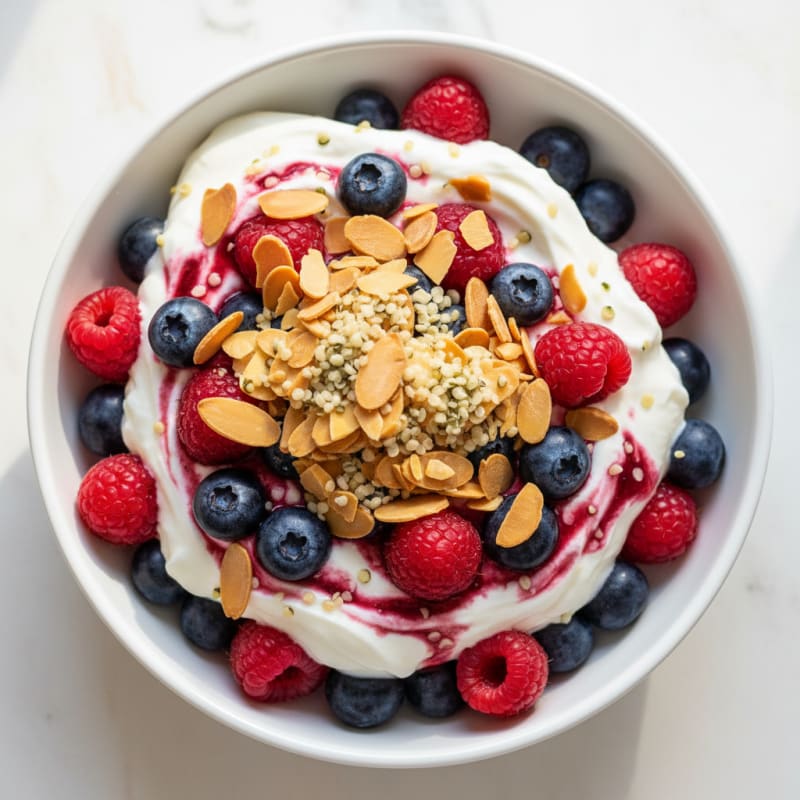 Creamy Greek Yogurt Protein Parfait with Berries