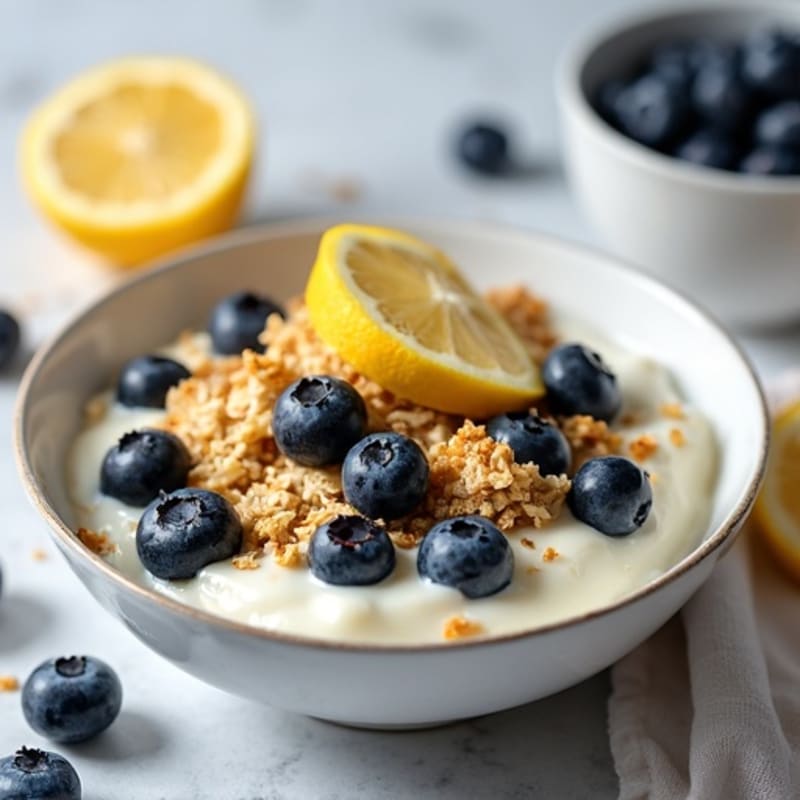 Lemon Blueberry Baked Oatmeal