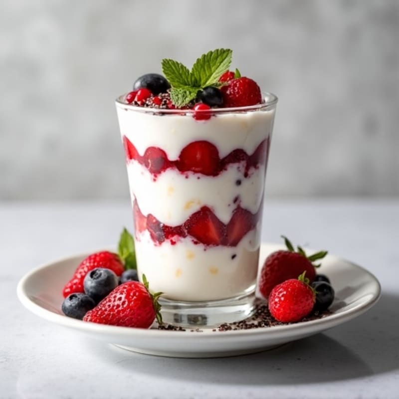 Creamy Greek Yogurt Protein Parfait with Berries