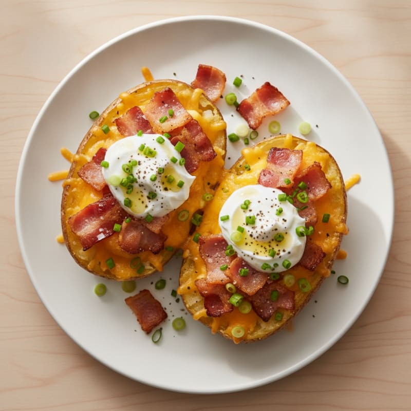 Bacon Cheddar Stuffed Potatoes