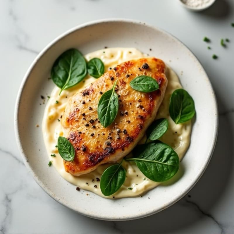 Creamy Garlic Pan-Seared Chicken