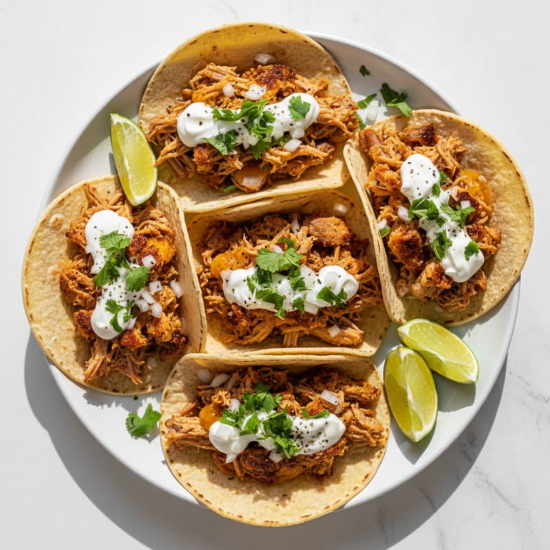 Crispy Slow-Cooked Pork Carnitas Tacos