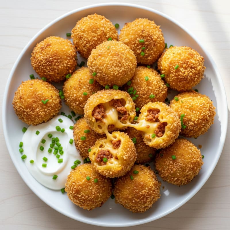 Golden Macaroni and Cheese Bites