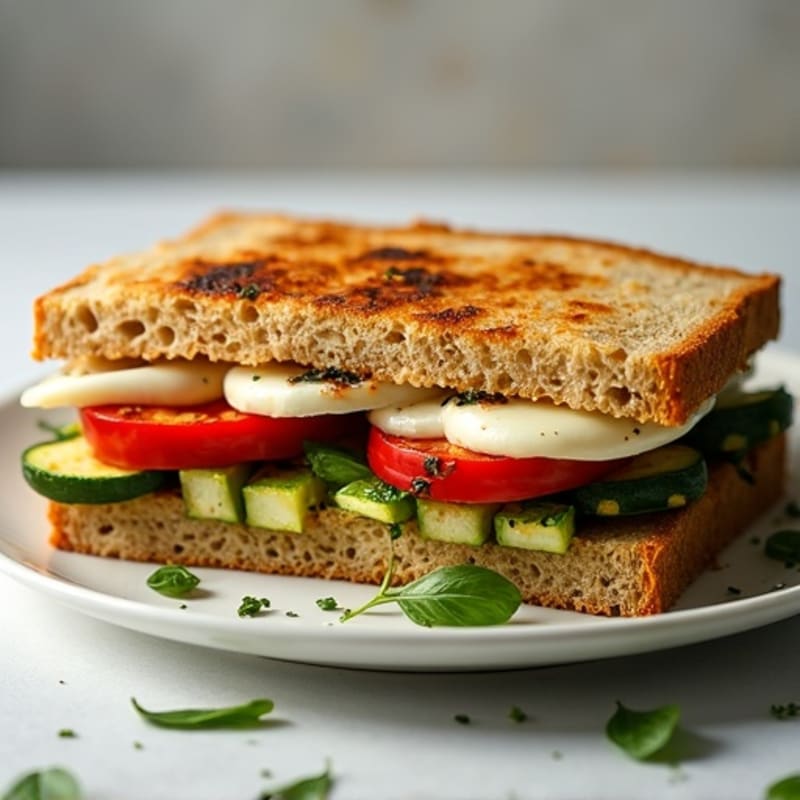 Herb-Marinated Grilled Vegetable Panini