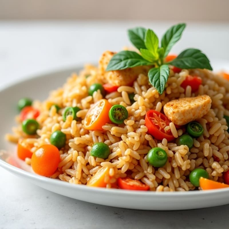 Healthy Chicken and Veggie Fried Rice