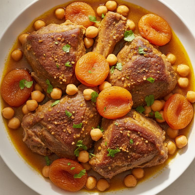 Moroccan Lamb Tagine with Apricots