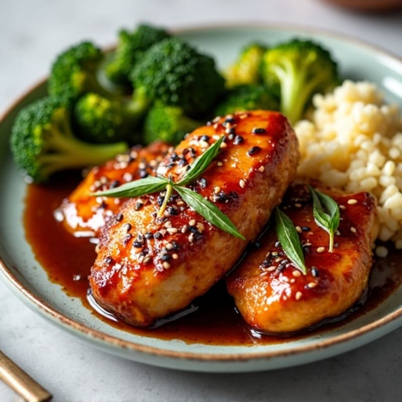 Sticky Teriyaki Chicken with Roasted Broccoli