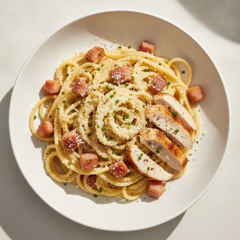 Classic Carbonara with Crispy Pancetta