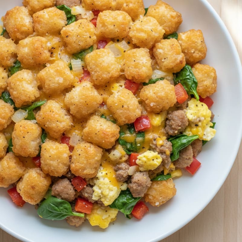 Sausage and Egg Tater Tot Casserole