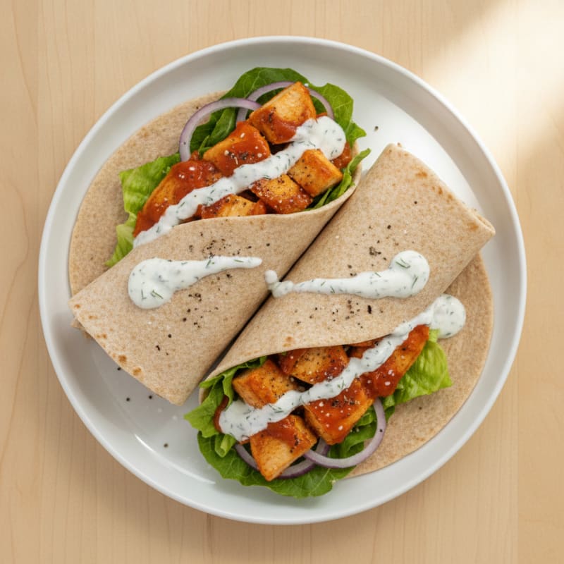 Buffalo Ranch Chicken Wraps