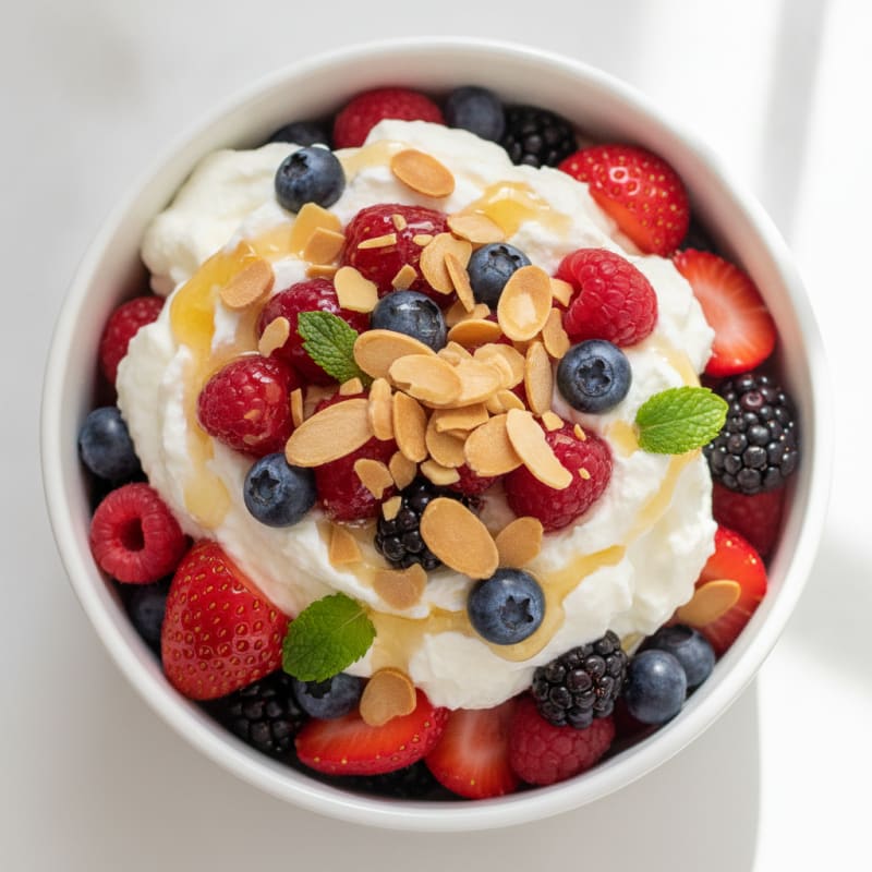 Creamy Greek Yogurt Protein Parfait with Berries