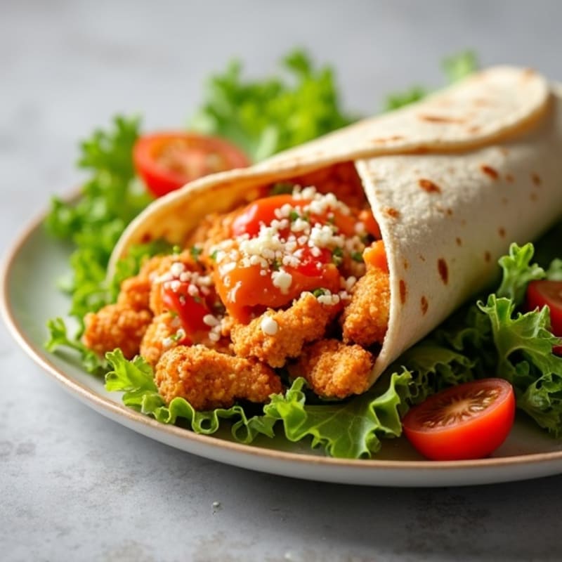 Crispy Buffalo Ranch Chicken Wrap