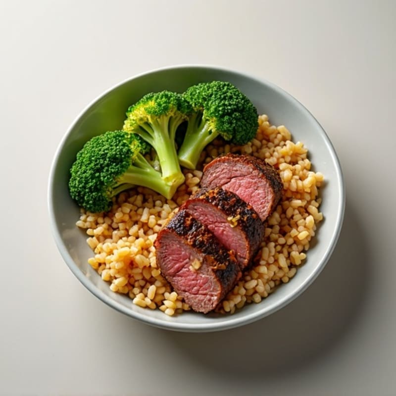 Ginger-Garlic Beef and Broccoli Rice Bowl