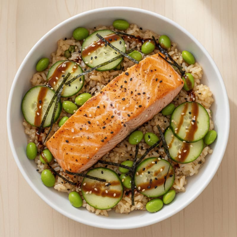 Salmon Sushi Rice Bowl