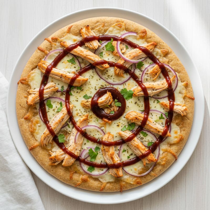 High-Protein BBQ Chicken Pizza