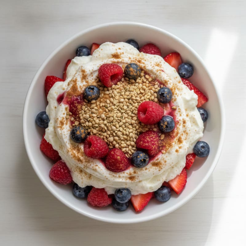 Creamy Greek Yogurt Protein Parfait with Berries