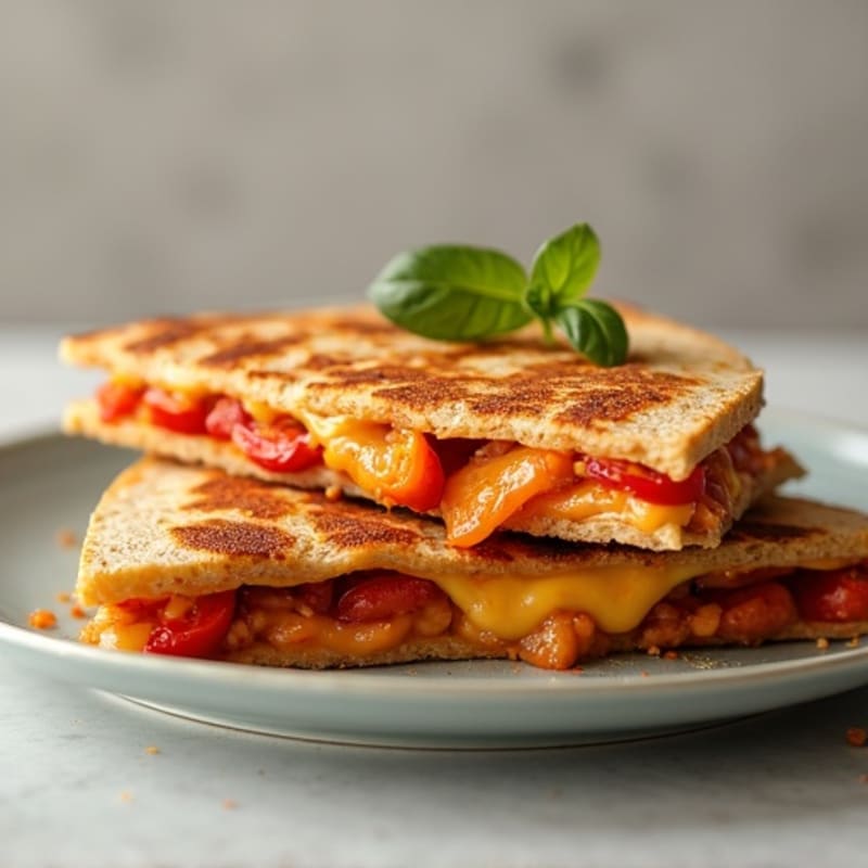 Smoky BBQ Chicken Crispy Whole Wheat Quesadilla