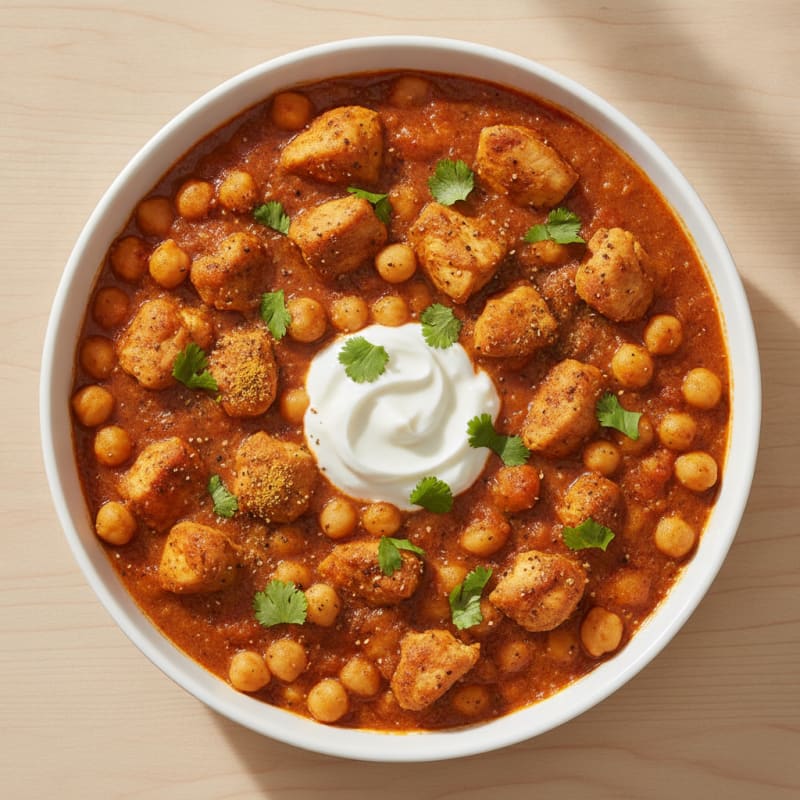 Spiced Chickpea and Chicken Chana Masala