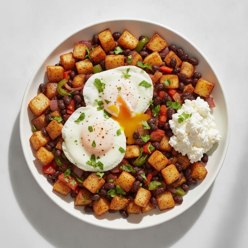 Southwestern Potato and Black Bean Hash