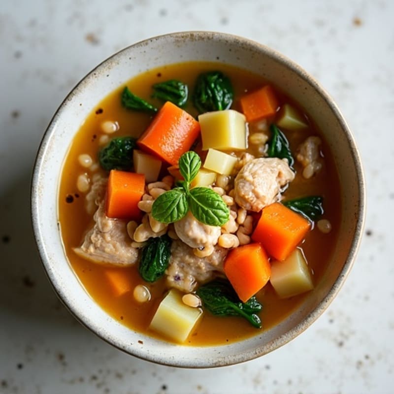 Healing Chicken Lentil Vegetable Soup