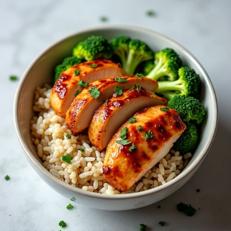Ginger-Garlic Glazed Teriyaki Chicken Bowl