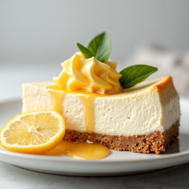 Silky Greek Yogurt Protein Cheesecake