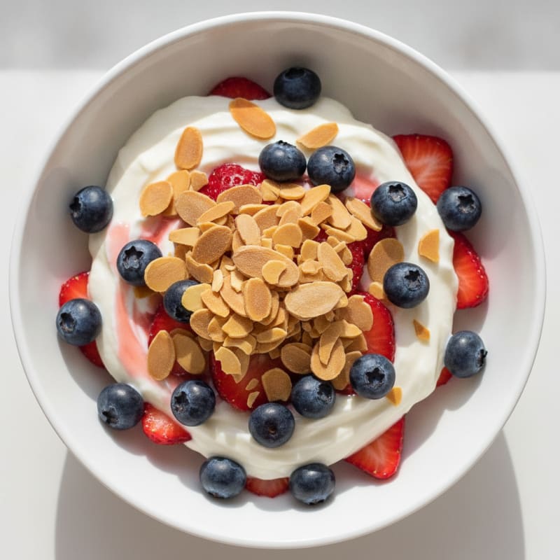 Greek Yogurt Protein Parfait with Berries