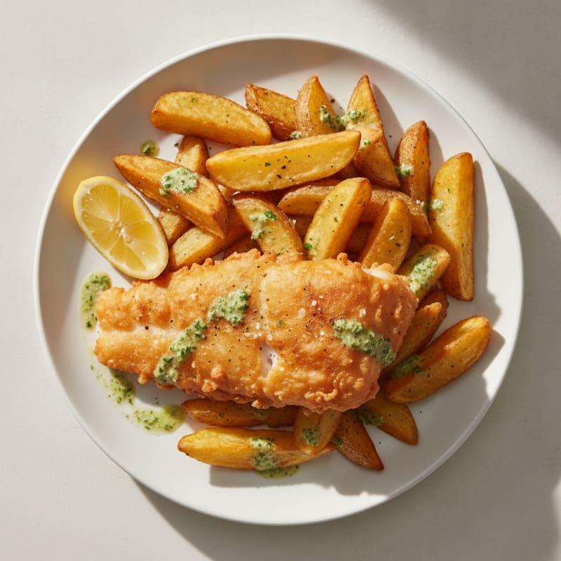 Classic Beer-Battered Fish and Chips