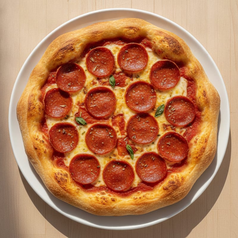 Stuffed Crust Pepperoni Pizza