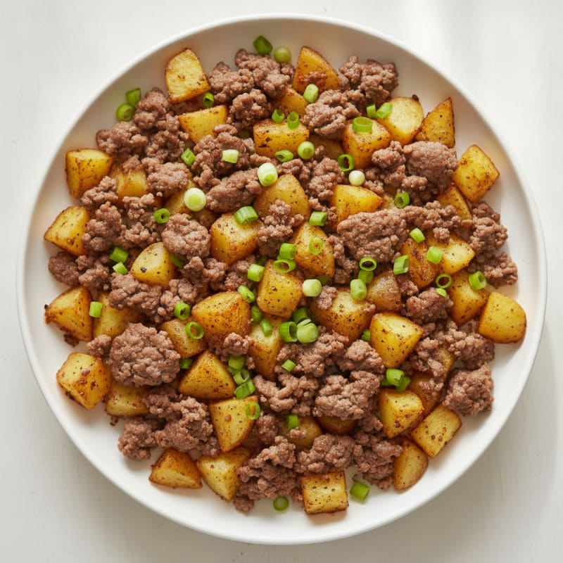 Ground Beef and Potato Hash