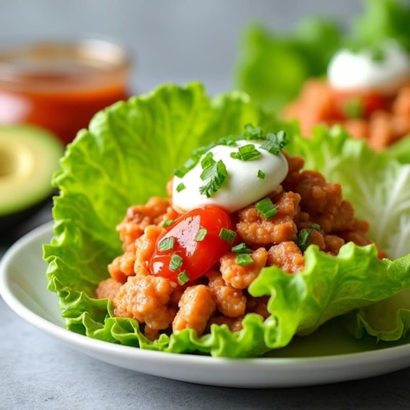 Spicy Sriracha Tuna Lettuce Wrap