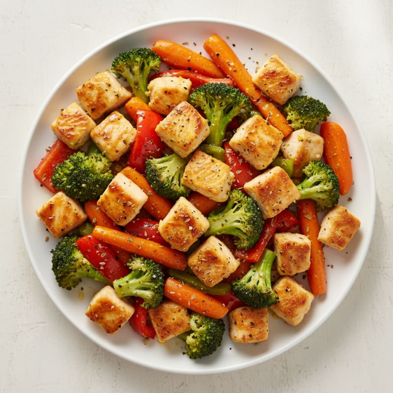 Tender Lemon-Herb Chicken and Roasted Vegetables