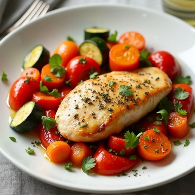 Basic Sheet Pan Chicken and Roasted Vegetables